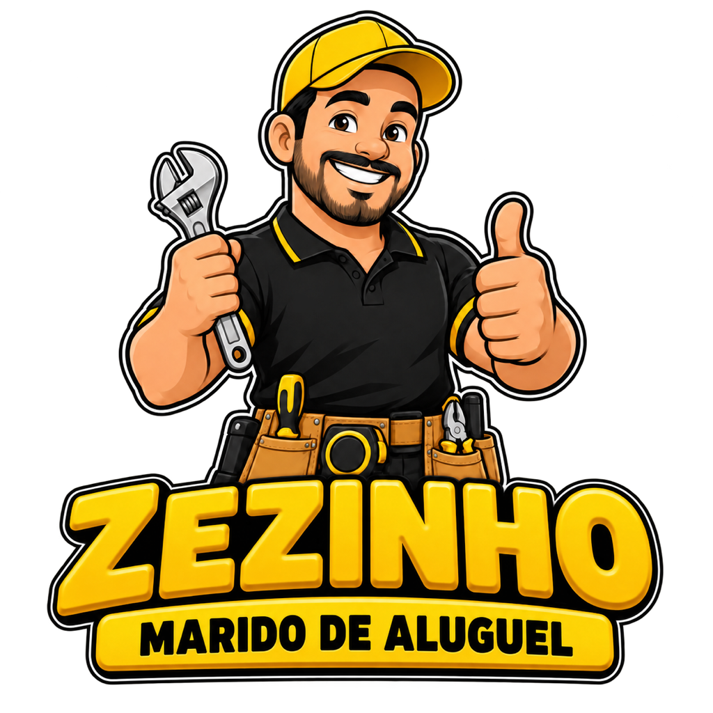 Zezinho: mascote com boné amarelo, chave inglesa e joinha